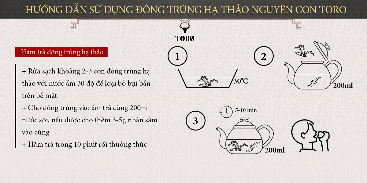 Đông trùng hạ thảo nguyên con 5g Bồi bổ sinh lý Tăng sức khỏe Đông trùng hạ thảo nguyên con 5g Bồi bổ sinh lý Tăng sức khỏe