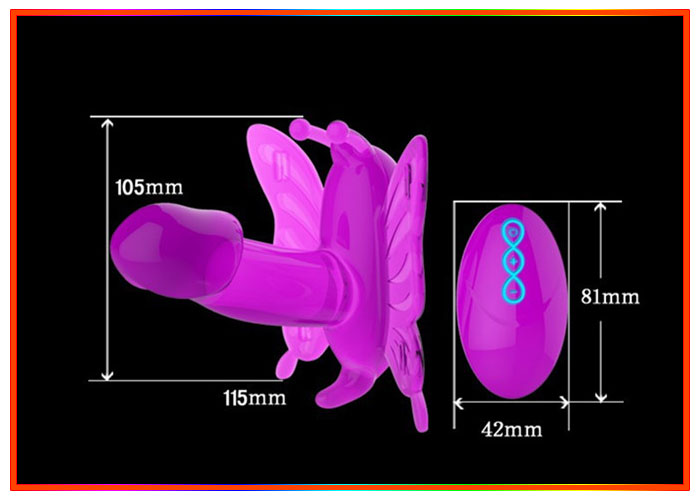 Đồ Chơi Người Lớn Dương Vật Giả Có Dây Đeo Con Bướm Siêu Hot SHP691