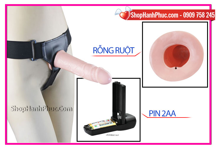 Dương Vật Giả Nam Có Dây Đeo Rỗng Ruột Rung Mạnh Giá Tốt
