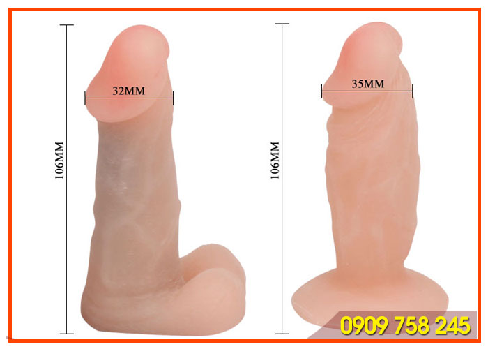 Dương vật giả dây đeo 2 đầu silicon mềm kích thích cực mạnh cho Les