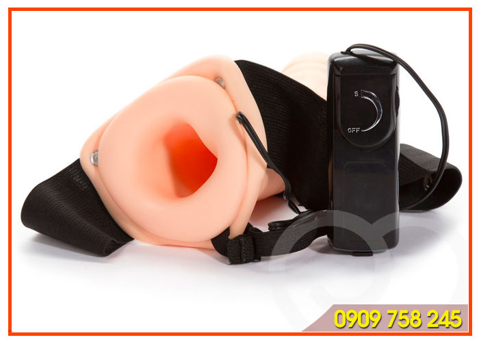 Dương Vật Giả Có Dây Đeo Rỗng Silicon Mềm Mịn Kích Thích SHP320