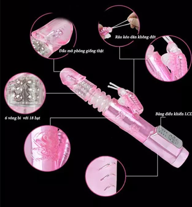 Buồi giả rung ngoáy thụt đa năng cao cấp kích thích mạnh mẽ SHP111