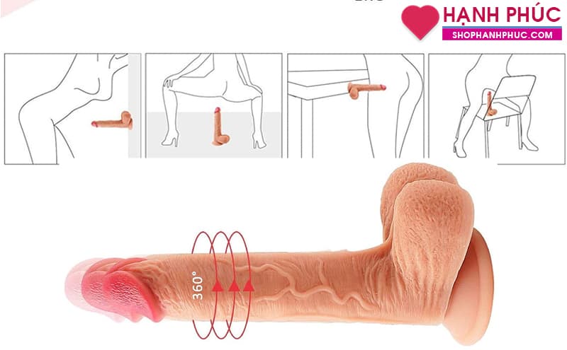 Dương Vật Giả Dính Tường Siêu Rung Panly SHP1202 Kích Thích Mạnh - Sưởi Ấm