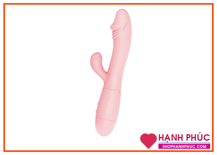 Dương Vật Giả Hồng Đa Năng Có Ngón Phụ Kích Thích Cực Mạnh SHP842