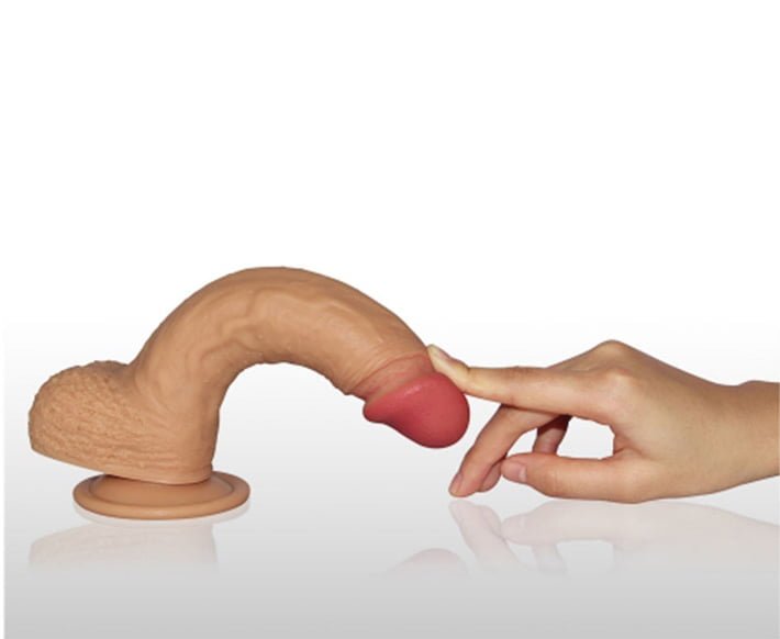 Dương Vật Giả Hít Tường SHP592 Mềm Mịn Rung 7 Cấp Độ Kích Thích Dương Vật Giả Hít Tường SHP592 Mềm Mịn Rung 7 Cấp Độ Kích Thích