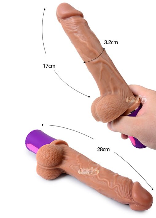 Dương Vật Giả Silicone SHP233 Rung Thụt 12 Cấp Độ Hấp Dẫn