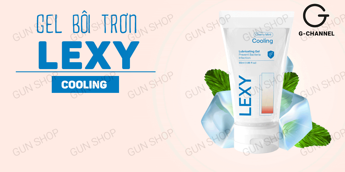 Gel bôi trơn bạc hà mát lạnh Lexy Cooling 55ml tăng khoái cảm Gel bôi trơn bạc hà mát lạnh Lexy Cooling 55ml tăng khoái cảm