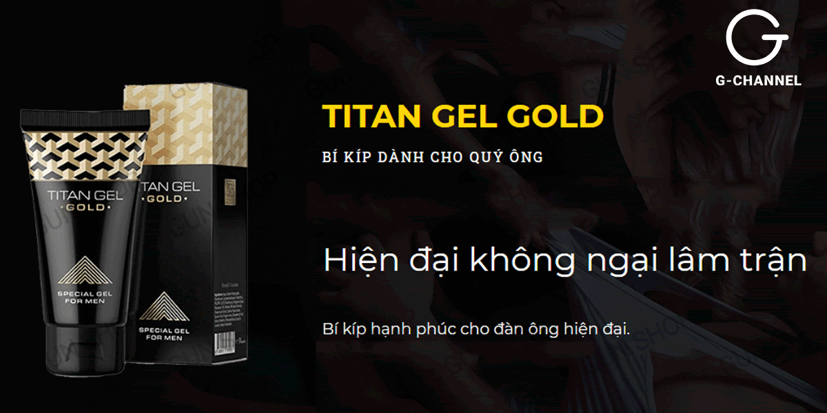 Gel bôi trơn Titan Gold tăng kích thước mạnh mẽ chai 50ml Gel bôi trơn Titan Gold tăng kích thước mạnh mẽ chai 50ml