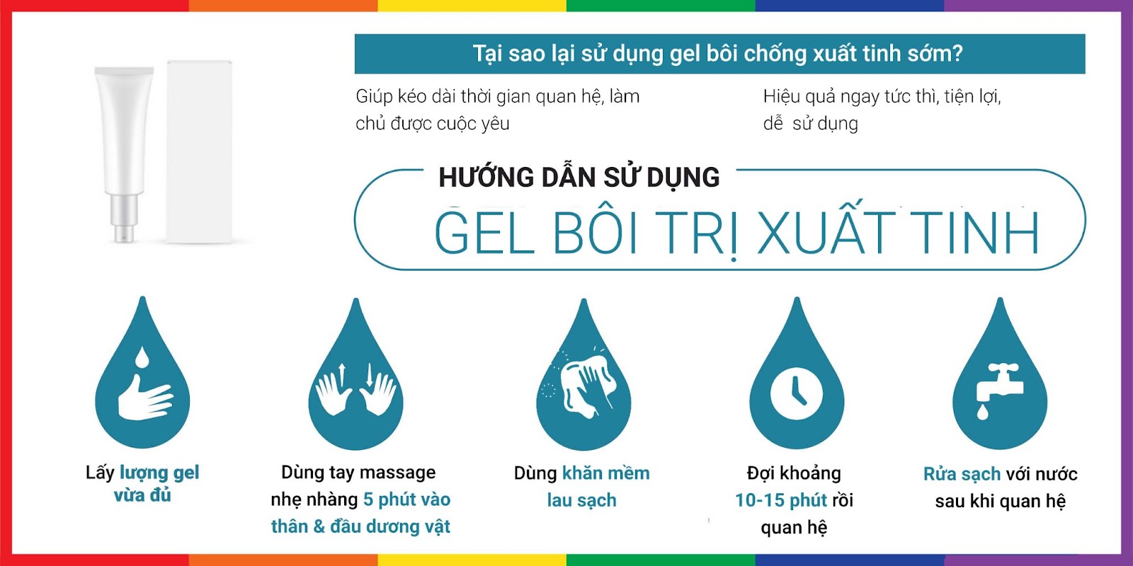 Gel Titan Provocative đỏ 50ml tăng kích thước êm ái an toàn