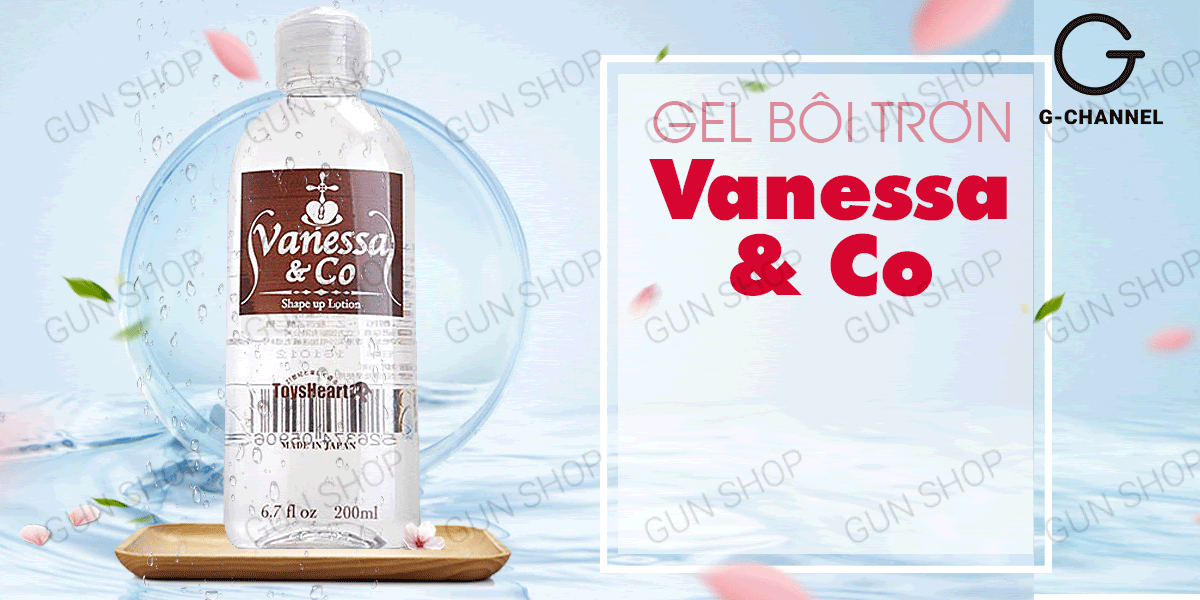 Gel Vanessa bôi trơn siêu mượt 200ml dưỡng ẩm lâu trơn