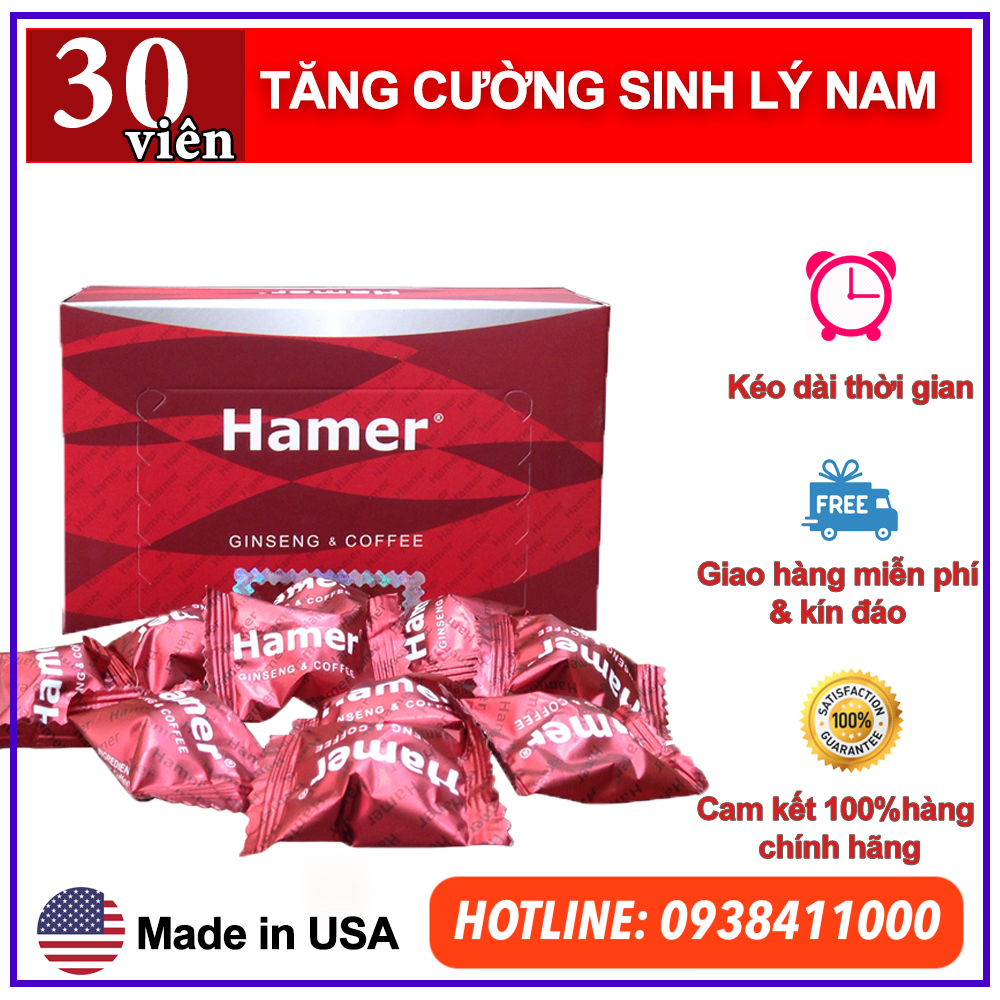 Kẹo sâm Hamer USA chính hãng tăng cường sinh lý kéo dài quan hệ