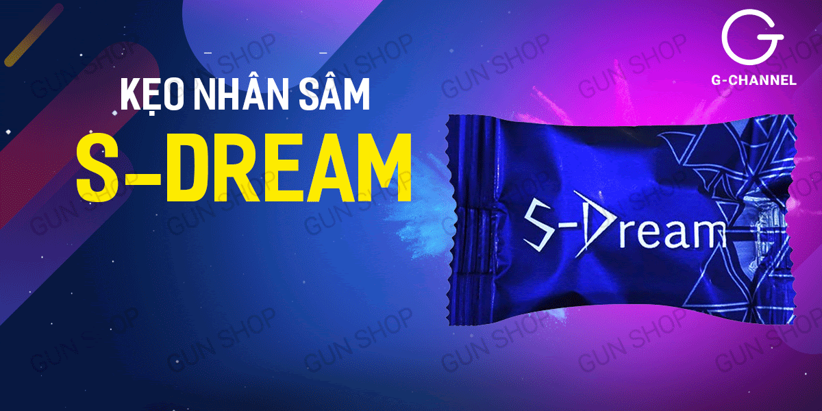 Kẹo nhân sâm S-Dream tăng sinh lý nam bồi bổ sức khỏe viên ngậm Kẹo nhân sâm S-Dream tăng sinh lý nam bồi bổ sức khỏe viên ngậm