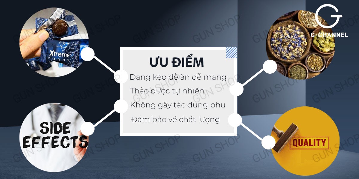 Kẹo nhân sâm Xtreme tăng sinh lý mạnh mẽ sung mãn ngày Kẹo nhân sâm Xtreme tăng sinh lý mạnh mẽ sung mãn ngày