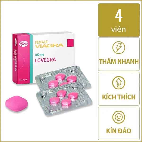 Lady Era 50mg viên kích dục nữ Pfizer Mỹ tăng khoái cảm chuẩn chính hãng