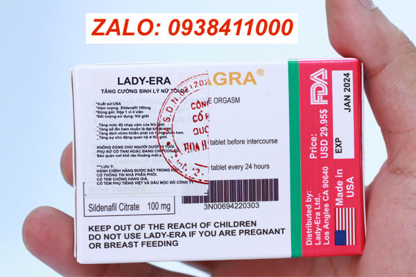 Lady Era 50mg viên kích dục nữ Pfizer Mỹ tăng khoái cảm chuẩn chính hãng