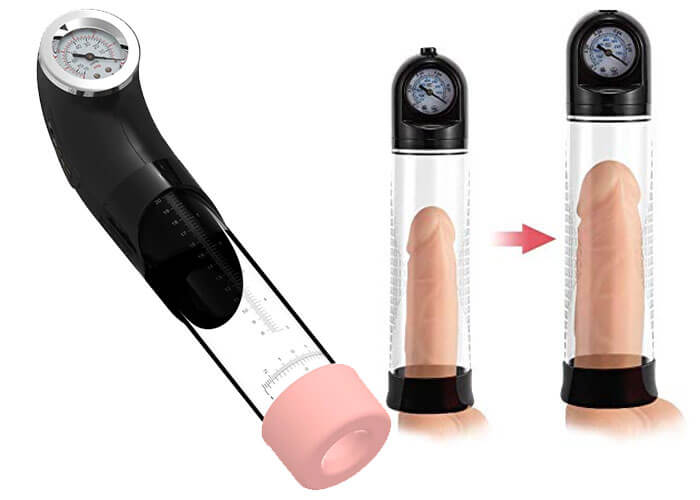 Big Men Pump máy tập kéo dài dương vật tự động an toàn hiệu quả