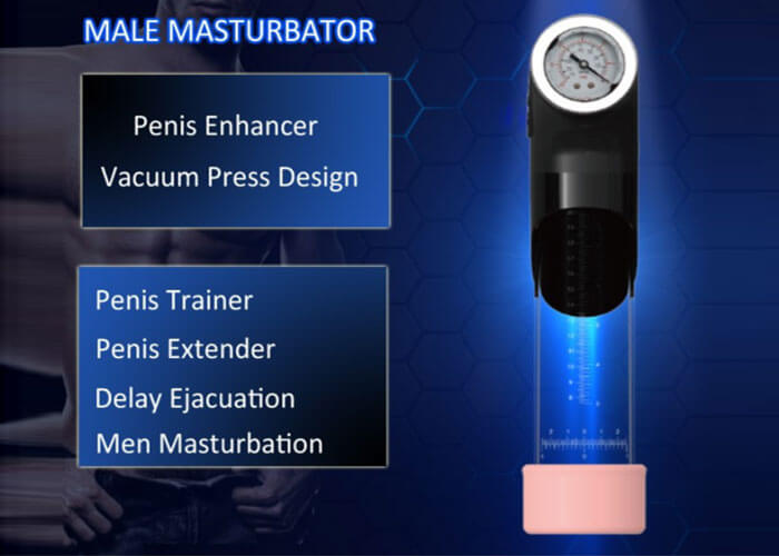 Big Men Pump máy tập kéo dài dương vật tự động an toàn hiệu quả
