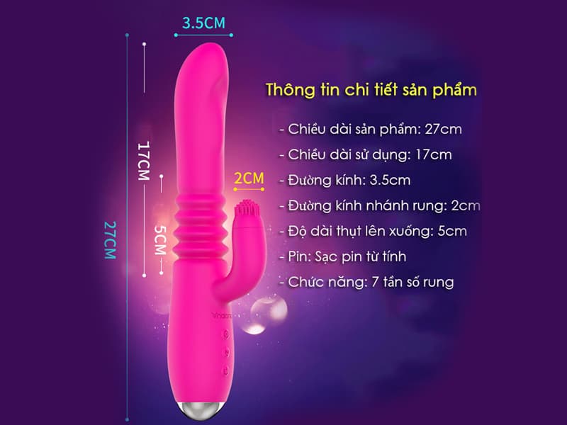 NanoPlus Chim Giả Rung Xoay Liếm 7 Speed Thăng Hoa Cảm Giác Mạnh