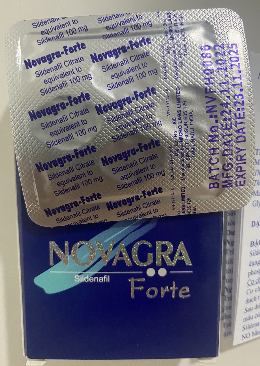 Thuốc Novagra Forte 100mg cường dương nâng cao sinh lý an toàn hiệu quả