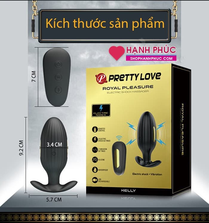 Máy Rung Xung Điện Prettylove Kelly SHP1209 silicon mềm mại tiện lợi