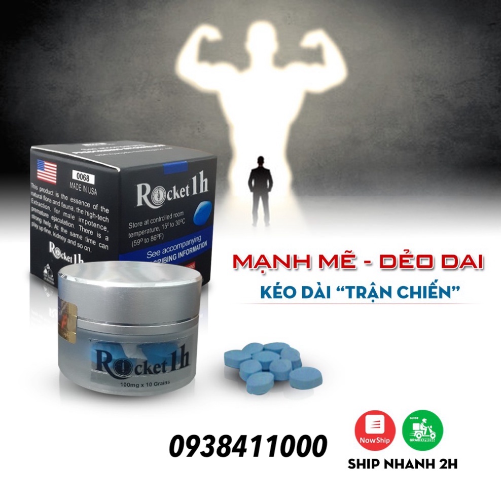 Rocket 1h Mỹ chính hãng tăng cường sinh lý nam kéo dài thời gian xuất tinh