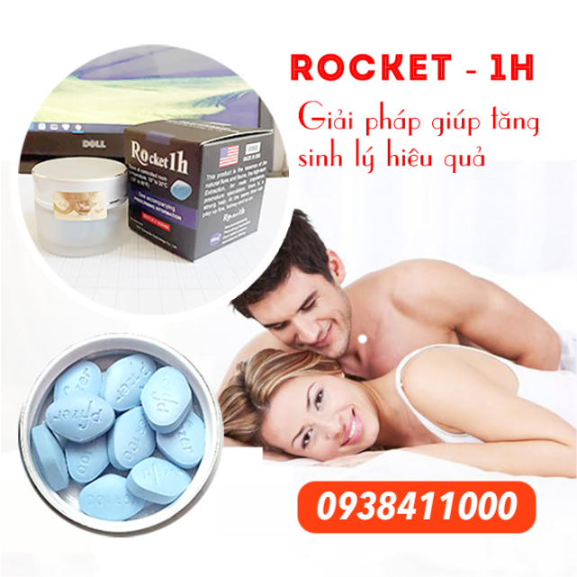 Rocket 1h Mỹ chính hãng tăng cường sinh lý nam kéo dài thời gian xuất tinh
