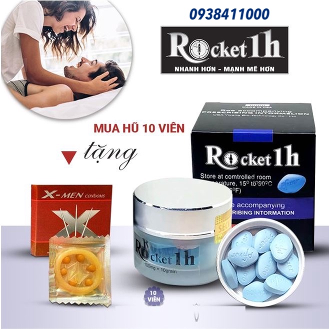 Rocket 1h Mỹ chính hãng tăng cường sinh lý nam kéo dài thời gian xuất tinh