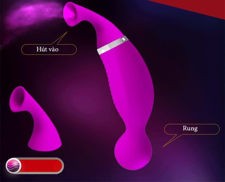 Romance Vibro Máy Rung Mút Âm Hộ 3 Trong 1 Siêu Phê Kích Thích Tối Đa SHP1095