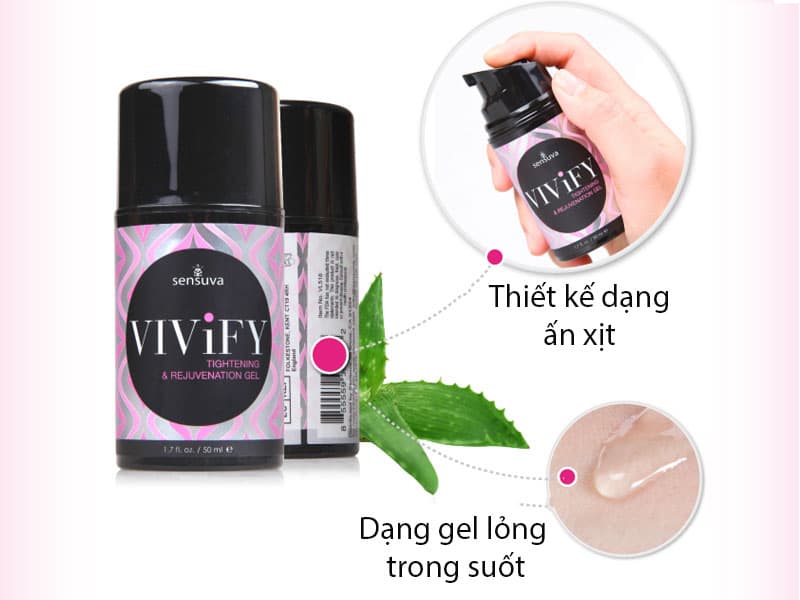 Sensuva ViviFy 50ml Kem Bôi Trơn Se Khít Âm Đạo Cao Cấp USA