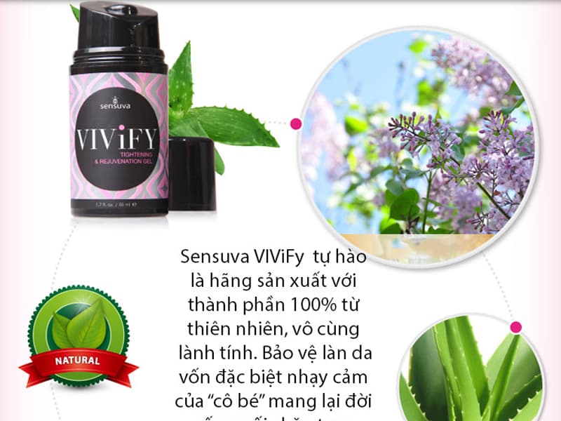 Sensuva ViviFy 50ml Kem Bôi Trơn Se Khít Âm Đạo Cao Cấp USA