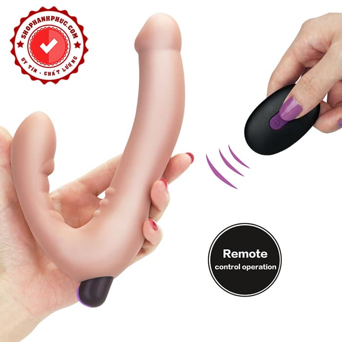 Sextoy 2 Đầu Joy Silicon Mềm Mại Rung Mạnh Điều Khiển Từ Xa