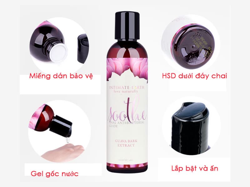 Gel Bôi Trơn Hậu Môn Soothe Glide Mỹ Diệt Khuẩn Mạnh Mẽ