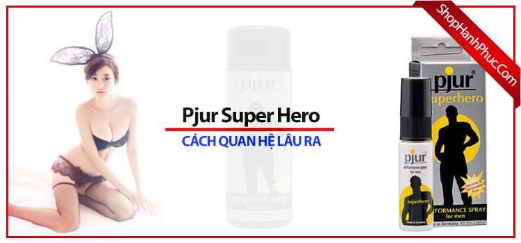 Thuốc Xịt Pjur Super Hero kéo dài quan hệ, tăng cường phong độ