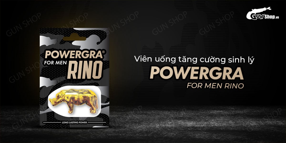 Viên uống Powergra For Men Rino tăng cường sinh lý lâu bền sung mãn