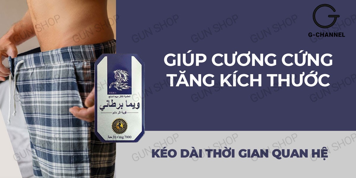 Ngựa Thái chính hãng thuốc cường dương tăng cường sinh lý nam hộp 10 viên