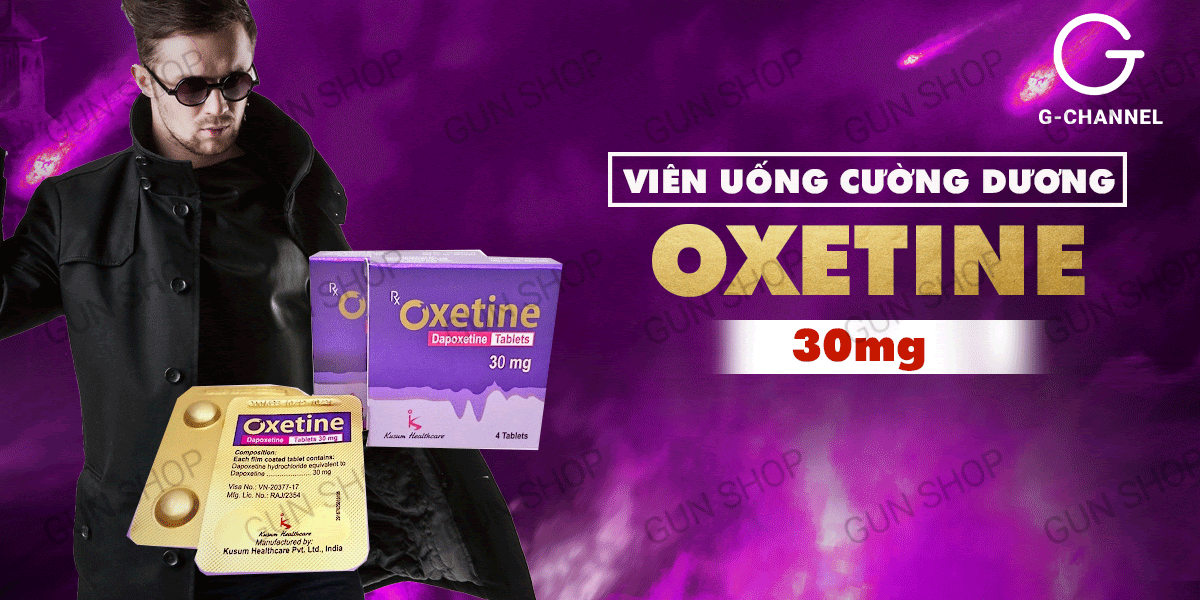 Viên uống Oxetine 30mg tăng cường sinh lý kéo dài thời gian quan hệ hộp 4 viên