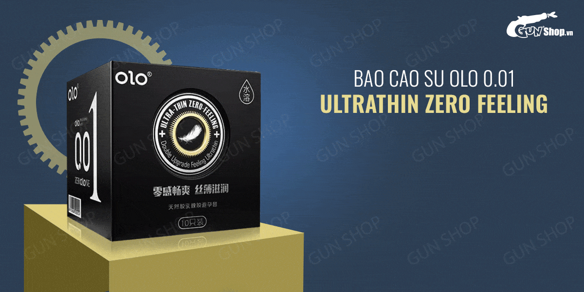  Mua Bao cao su OLO 0.01 Ultrathin Zero Feeling - Siêu mỏng gai hương vani - Hộp 10 cái mới nhất