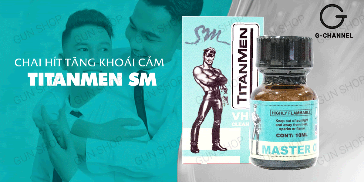  Nhập sỉ Chai hít tăng khoái cảm Popper Titanmen SM - Chai 10ml loại tốt
