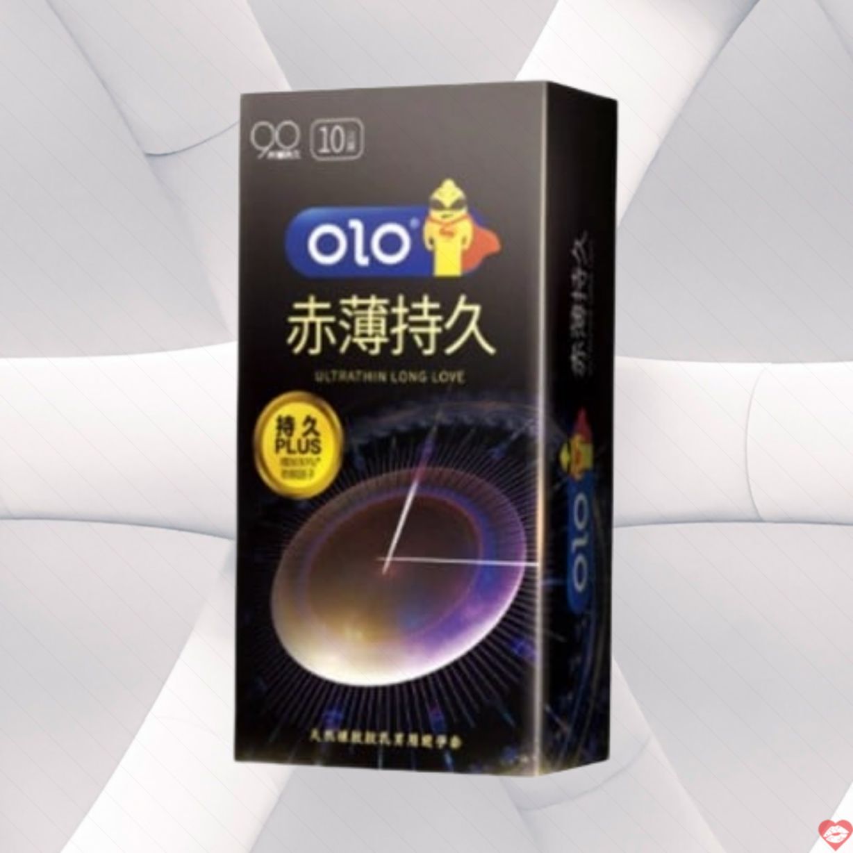 Bao cao su OLO 0.01 Black siêu mỏng kéo dài thời gian hộp 10 cái an toàn 