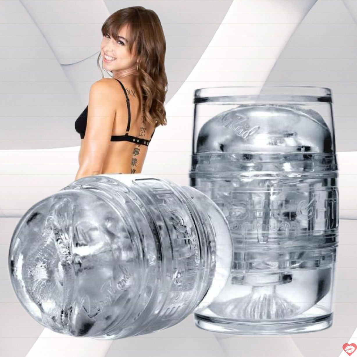 Fleshlight Riley Reid cốc thủ dâm 2 đầu trong suốt mềm mại chuẩn 
