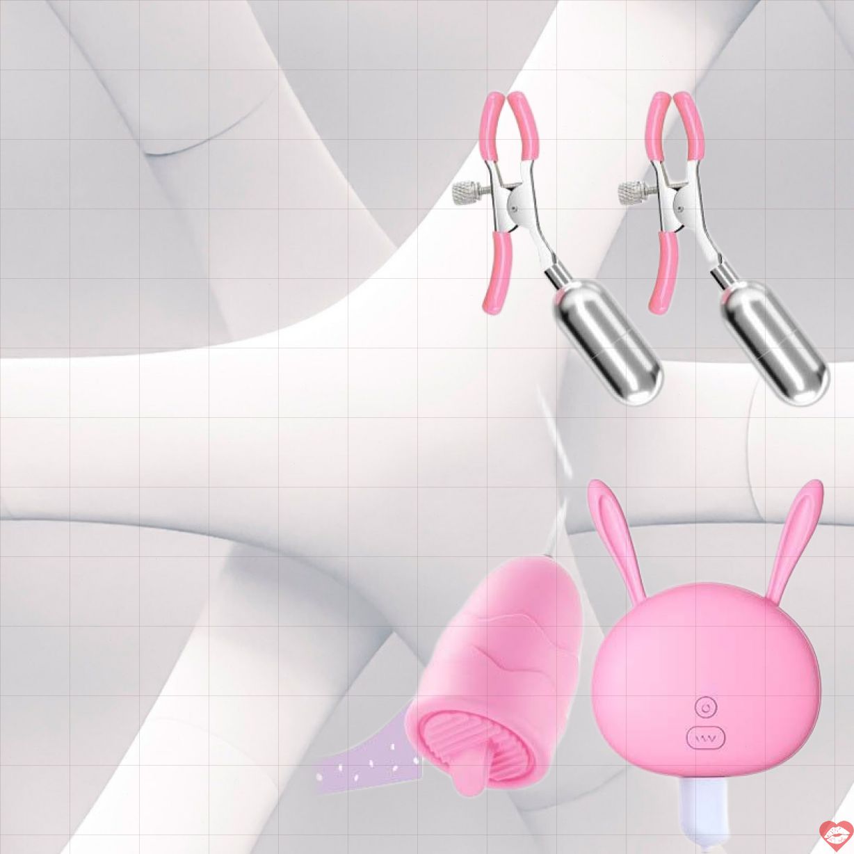 Trứng rung Mizzzee PUNCH DELIGHT kẹp ti liếm rung đa chế độ 