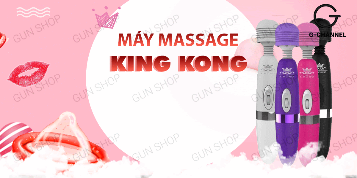  Mua Máy Massage sạc điện - King Kong chày rung tình yêu rung mạnh nhiều chế độ sạc usb chính hãng